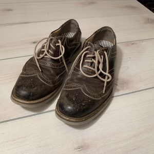 mens 7.5 bass & co oxfords‎ brown